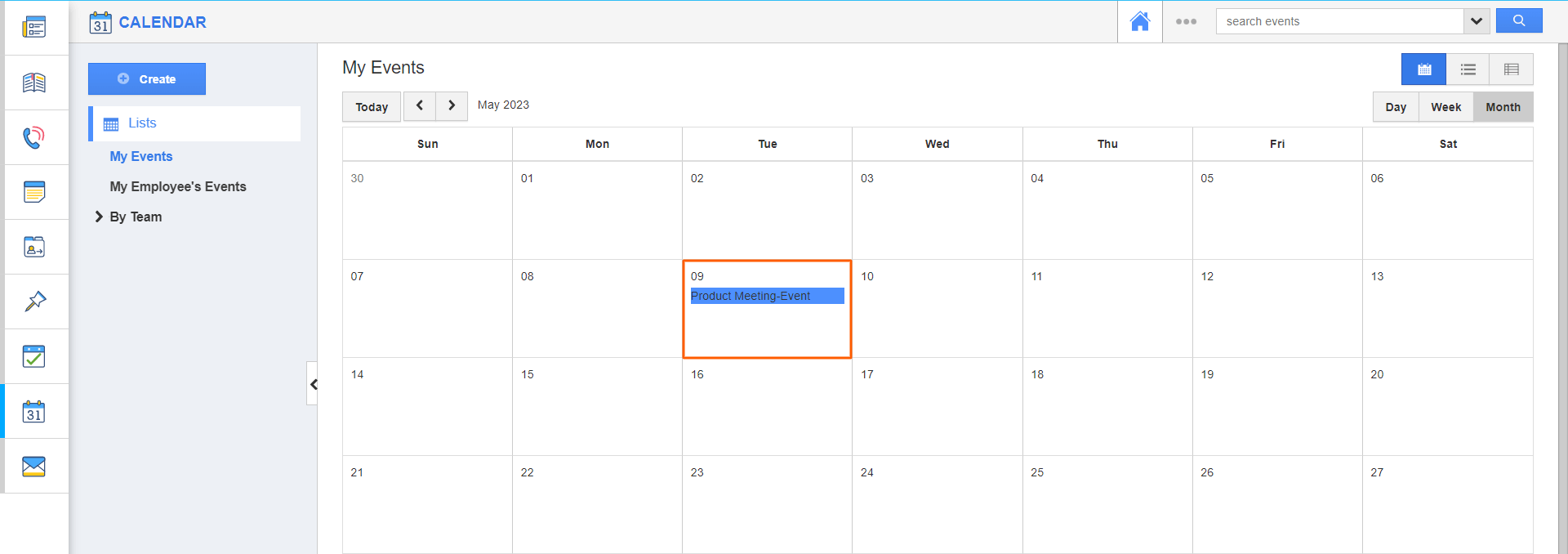 Apptivo - Synced Event.png Apptivo - Synced Event